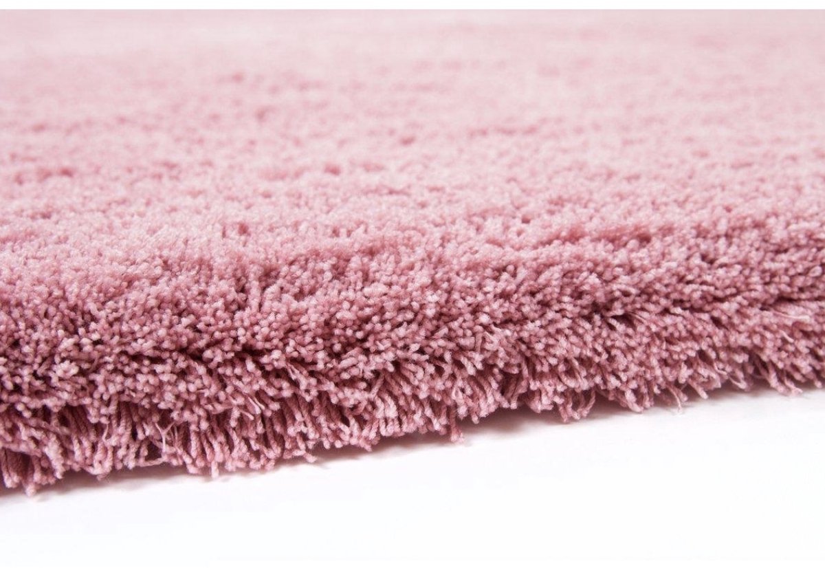 Hoogpolig Vloerkleed - Roze - Zacht & Dikke
