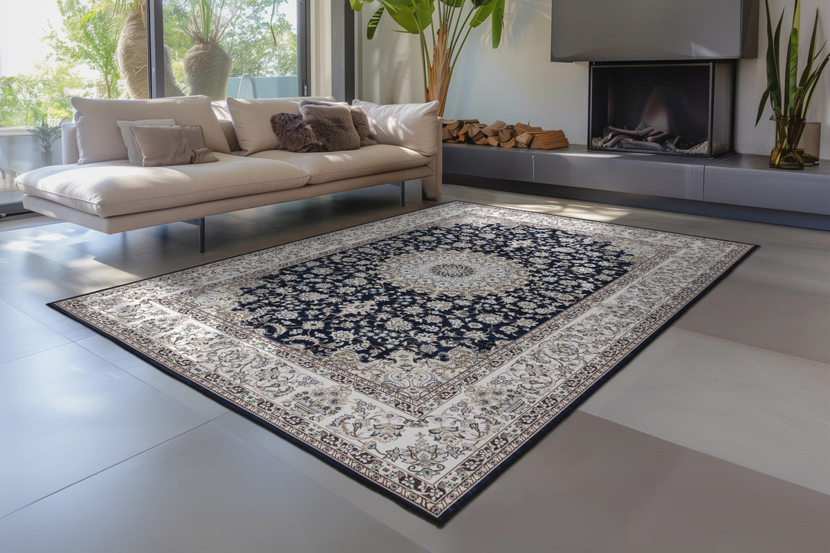 Dunya Navy · Vloerkleed — sfeerfoto