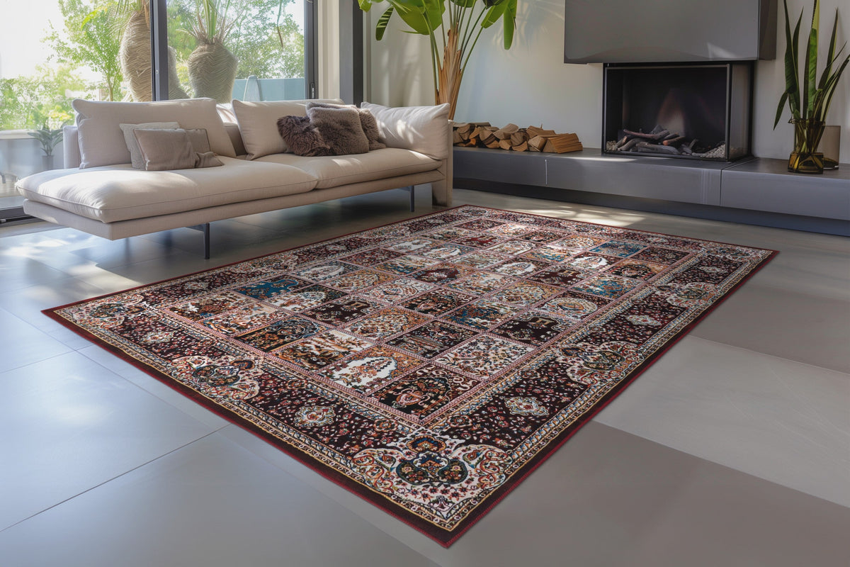 Dunya Rood · Vloerkleed — sfeerfoto