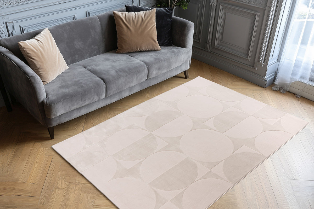 Elif Beige · Vloerkleed — sfeerfoto