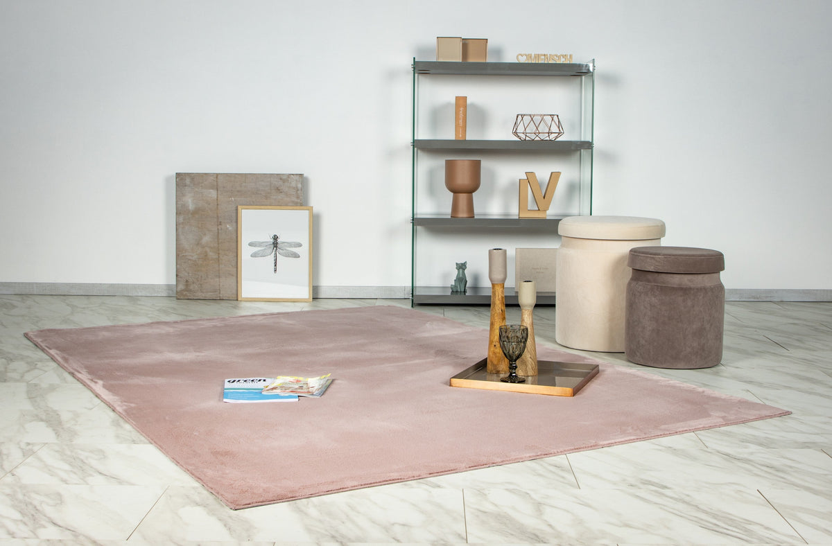 Loft Poederroze · Vloerkleed — sfeerfoto