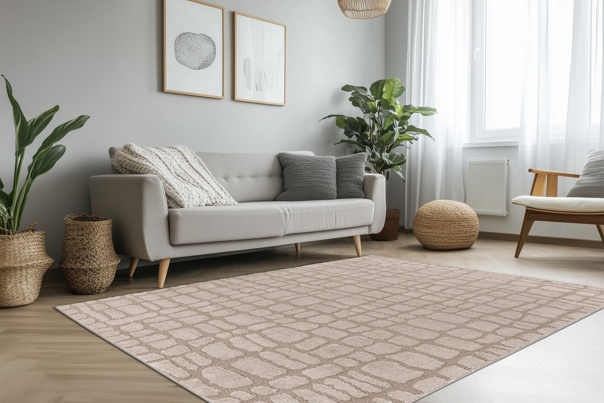 Lotus Beige · Vloerkleed — sfeerfoto