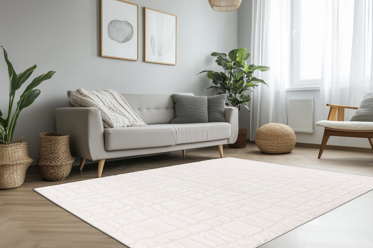 Lotus Ivoor · Vloerkleed — sfeerfoto