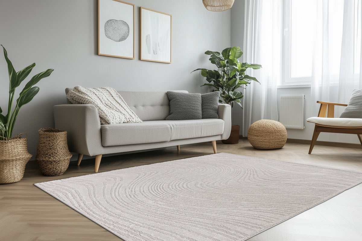 Lotus Zilver · Vloerkleed — sfeerfoto