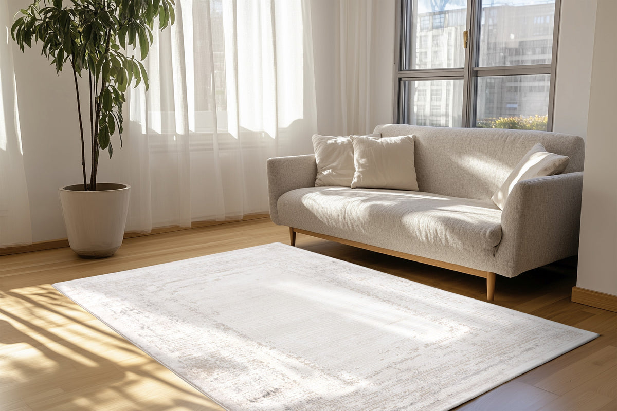Lyon Zilver · Vloerkleed — sfeerfoto
