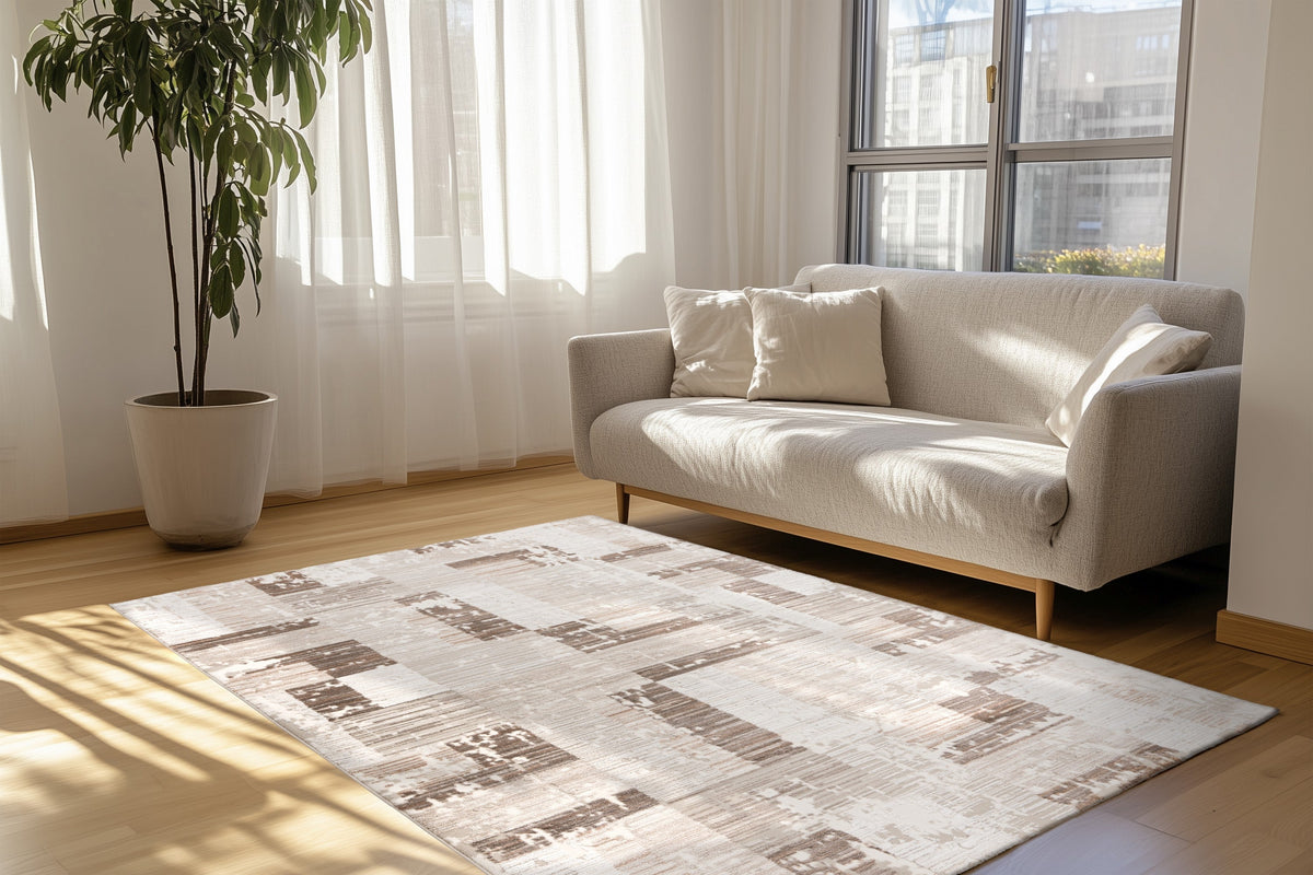 Lyon Taupe · Vloerkleed — sfeerfoto