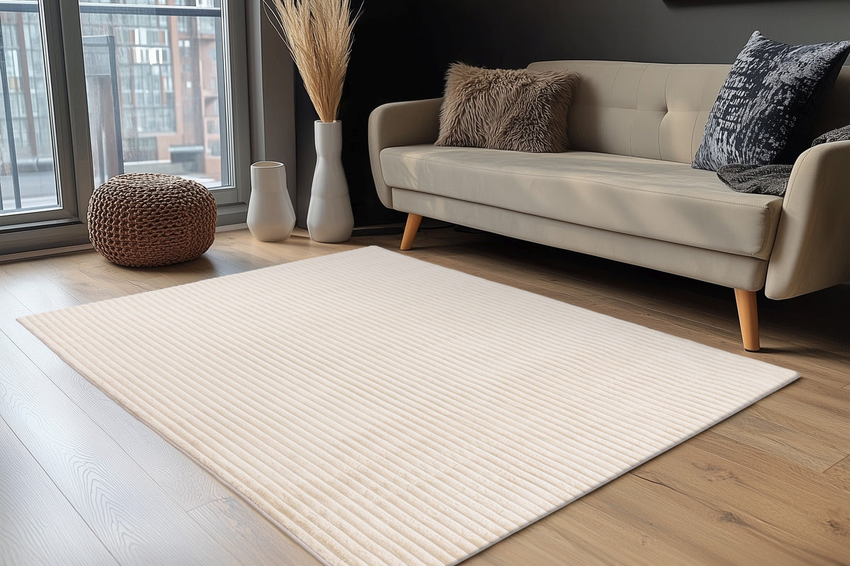 Plush Beige · Vloerkleed — sfeerfoto
