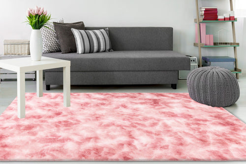 Bolero 500 — Roze · Hoogpolig vloerkleed — sfeerfoto