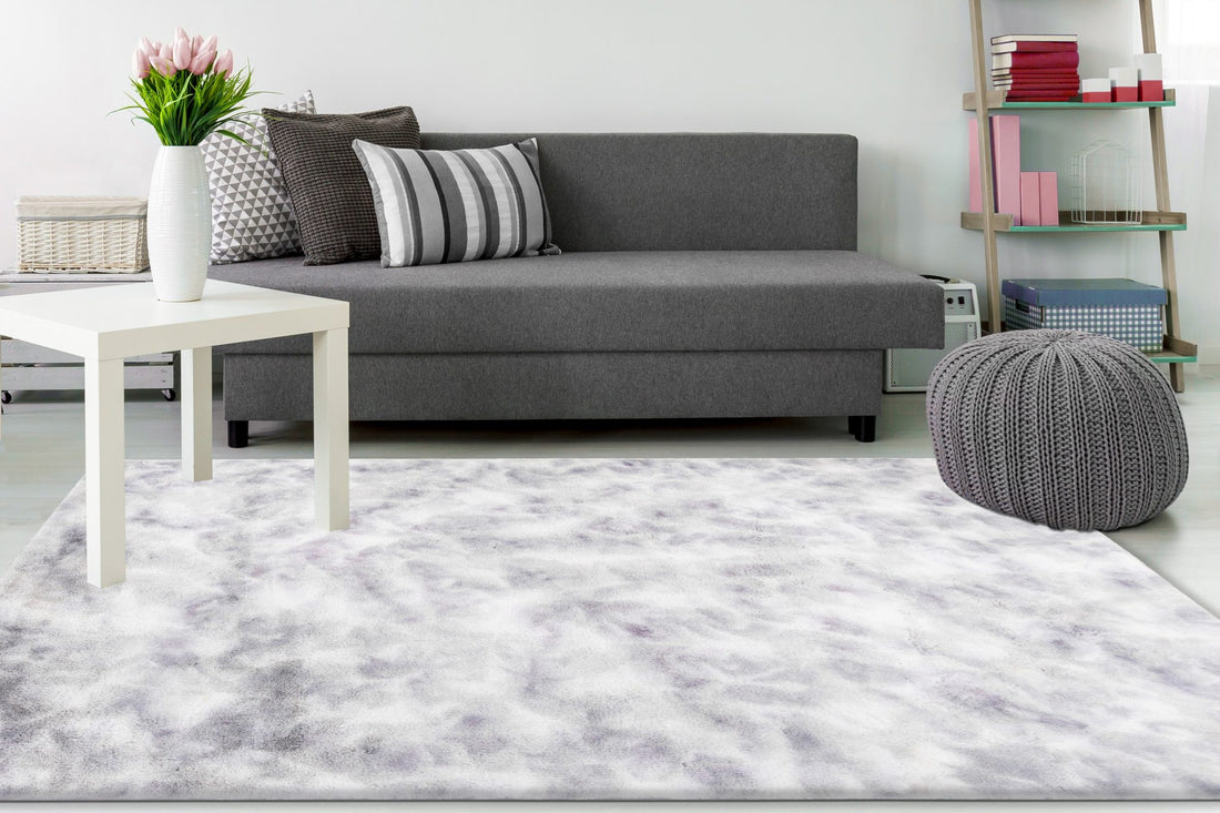 Bolero 500 — Zilver · Hoogpolig vloerkleed — sfeerfoto