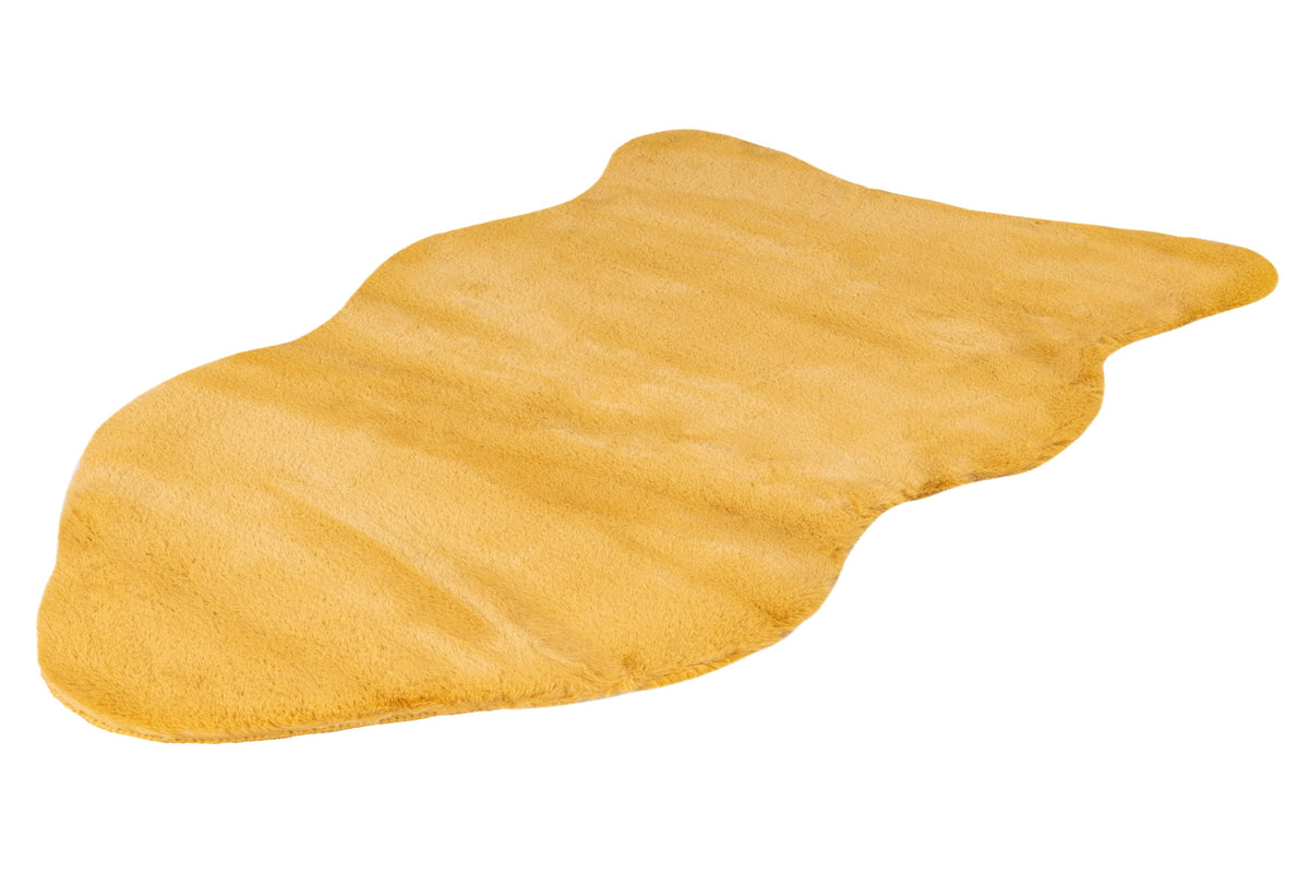 Cosy Goudgeel vloerkleed – detail