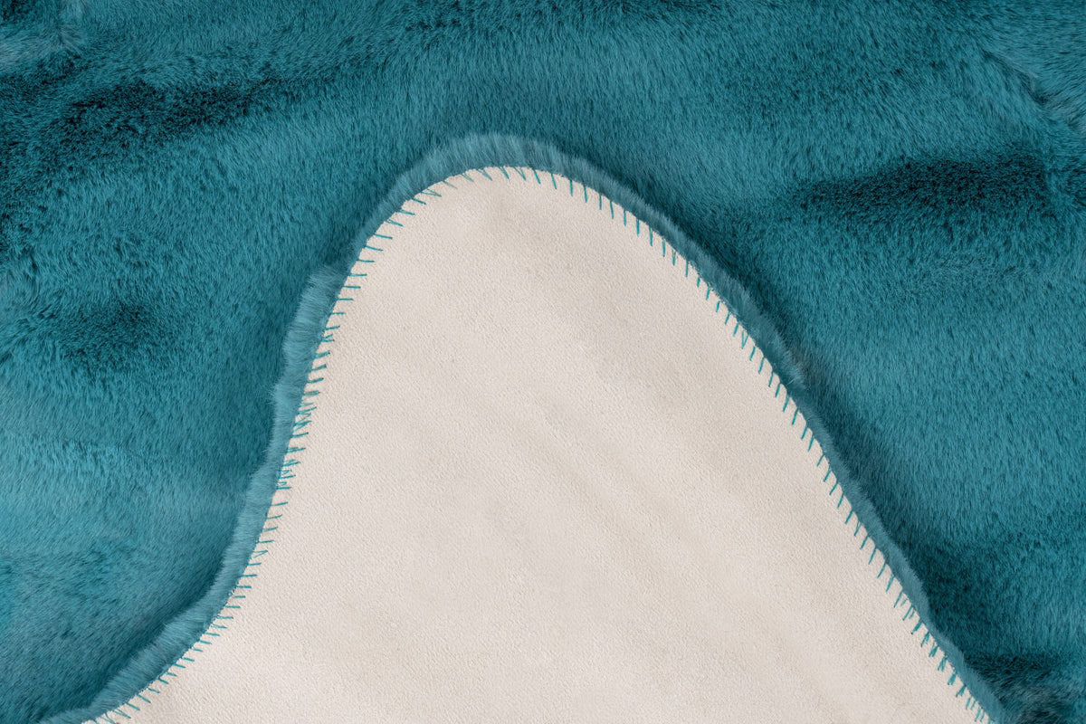 Cosy Petrol vloerkleed – materiaal-2