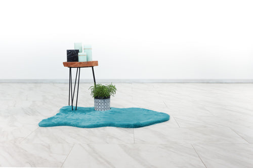 Cosy Petrol vloerkleed – sfeer