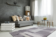 Feeling 501 — Zilver · Zachtpolig vloerkleed — sfeerfoto
