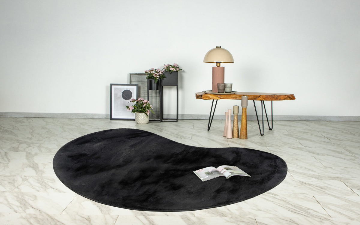 Heaven 900 — Grafiet · Hoogpolig vloerkleed — sfeerfoto