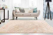 Impulse 600 — Beige · Hoogpolig vloerkleed — sfeerfoto