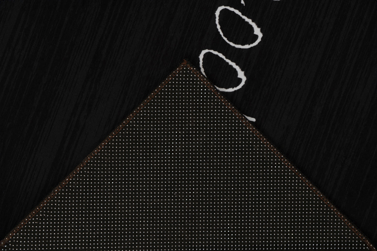 Luna 102 Zwart vloerkleed – materiaal-2