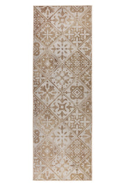 Luna 107 Beige vloerkleed – bovenaanzicht