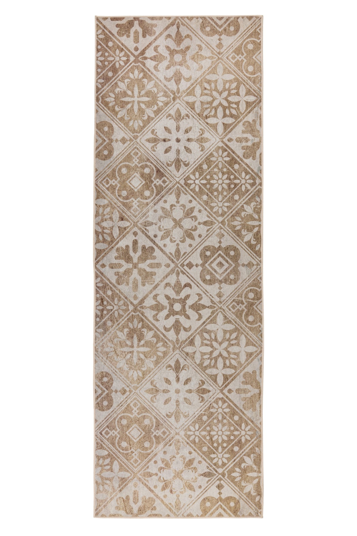 Luna 107 Beige vloerkleed – bovenaanzicht