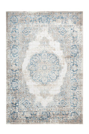 Paris 504 — Blauw · Laagpolig vloerkleed
