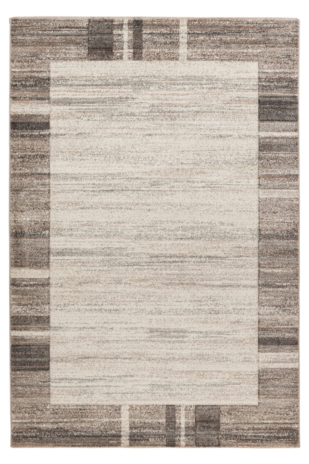 Trocadero 401 — Zilver-beige · Laagpolig vloerkleed