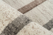 Trocadero 402 — Beige-zilver · Laagpolig vloerkleed