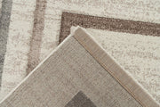 Trocadero 402 — Beige-zilver · Laagpolig vloerkleed