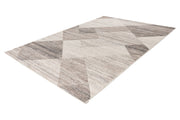 Trocadero 405 — Beige-zilver · Laagpolig vloerkleed