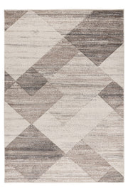 Trocadero 405 — Beige-zilver · Laagpolig vloerkleed