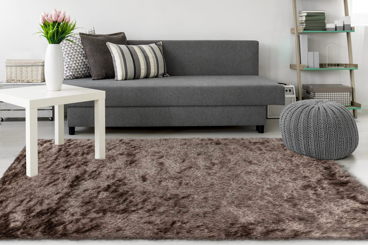 Twist 600 — Lichtblauw · Laagpolig vloerkleed — sfeerfoto