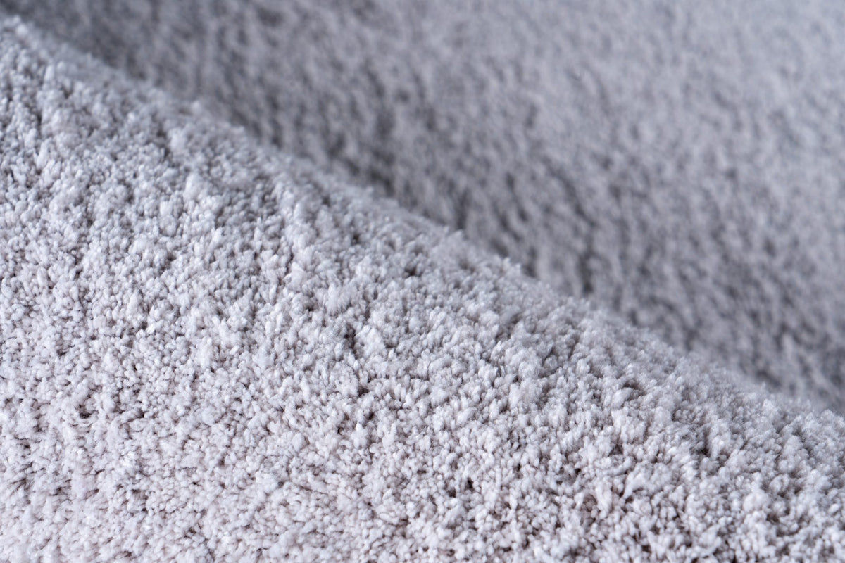 Velvet 500 — Zilver · Hoogpolig vloerkleed